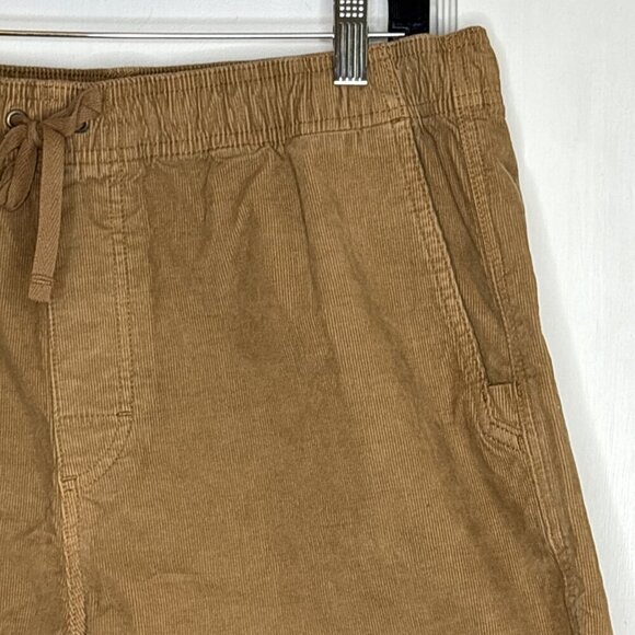 PrAna Canyon Camp Short Earthbound Mens Large/7" Corduroy Elastic Waist Drawcord - Picture 3 of 6